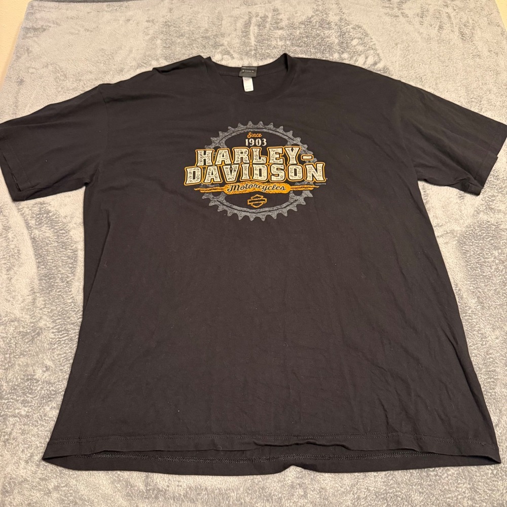 Harley Davidson Southern Devil‎ Graphic T-Shirt Mens 4XL Black Made in USA